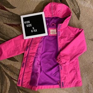 Girls Pink Rain Coat
